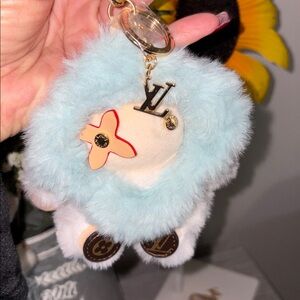 Vivienne inspired luxury Furry Charm with Gold Accents